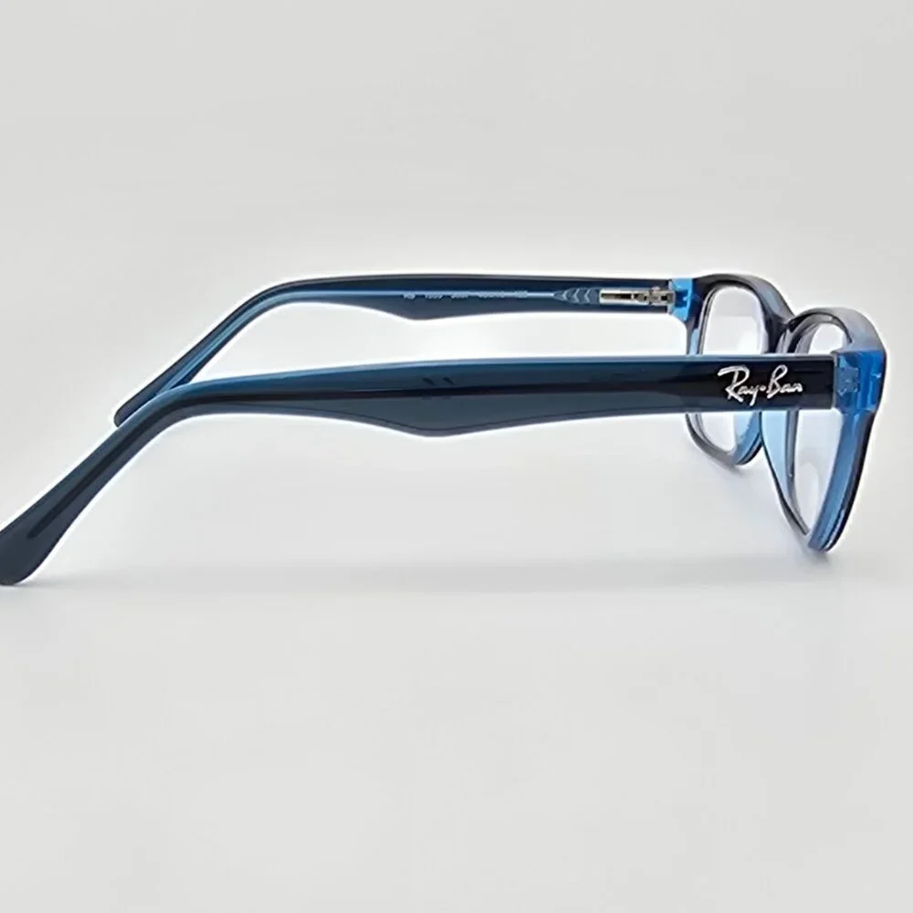 Ray-Ban RB1555 3667 Blue on Crystal Blue Kids Eyeglasses Frame w/ Flexhinge 46mm